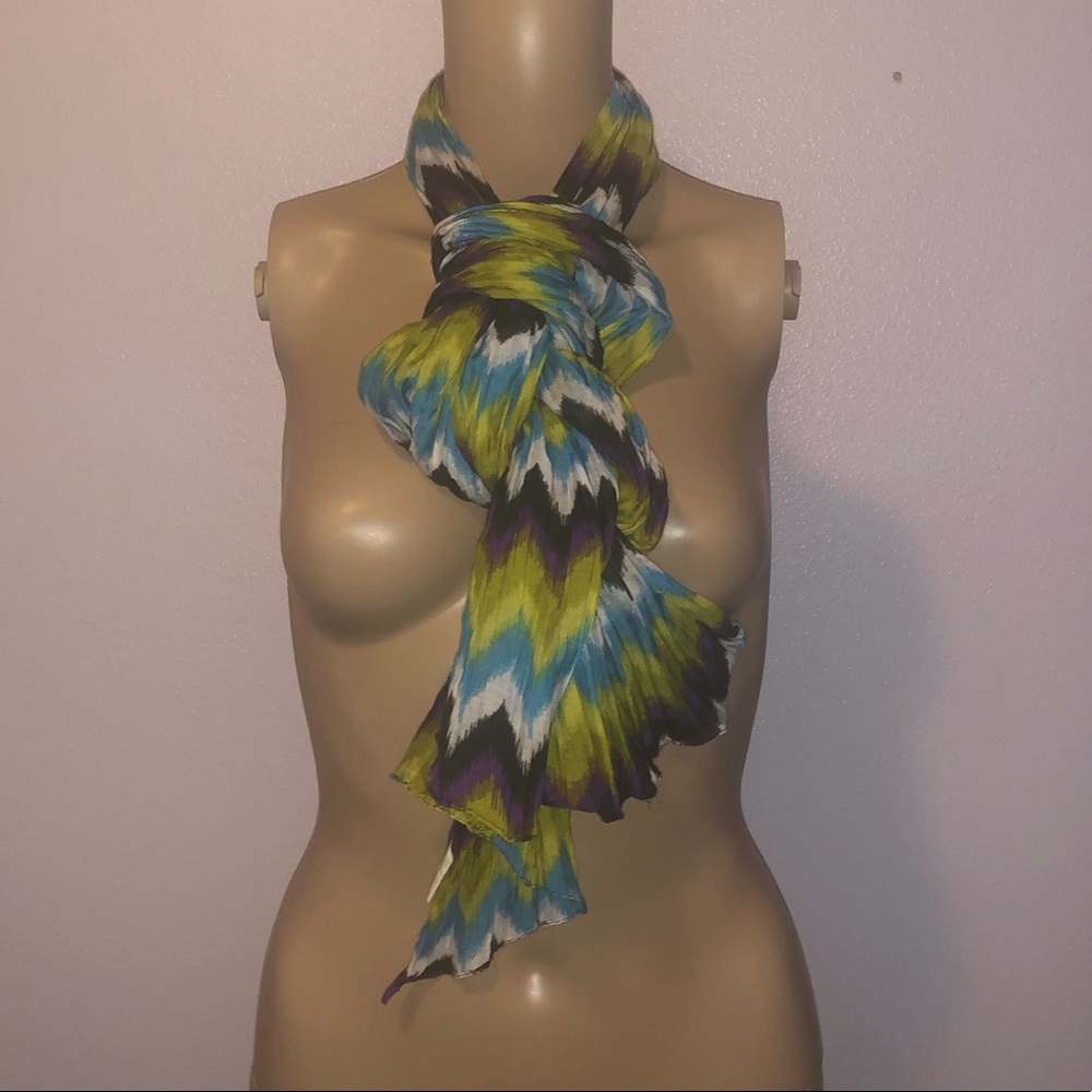 Bright statement scarf